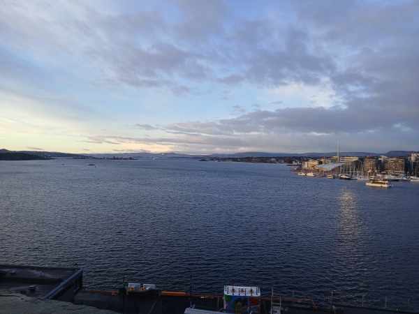 Blick von Akkershus Am Morgen Oslo 2024