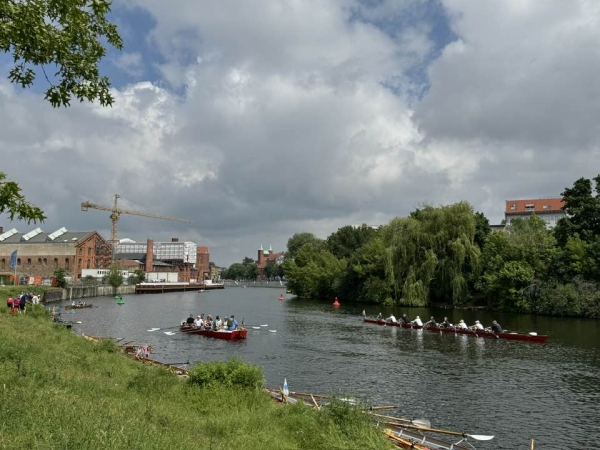 Ruderboote an der Innenstadt Spree 2024