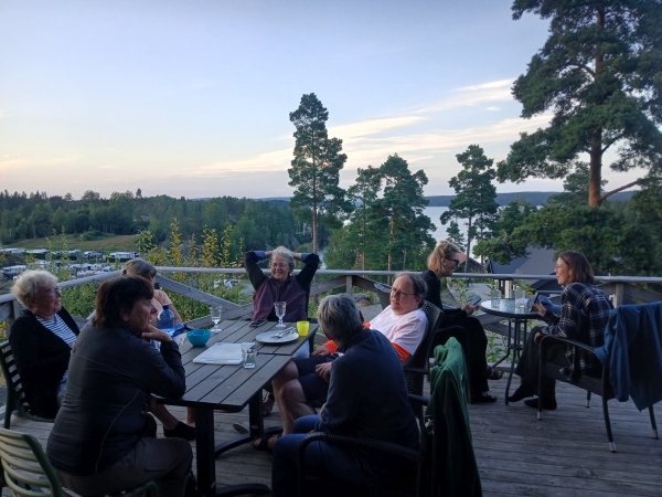 Terasse mit Blick auf den Stora Le 2024